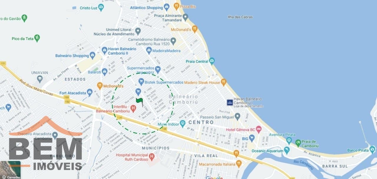 Apartamento à Venda com 3 quartos sendo 1 suíte, 1 vaga no bairro Centro em Balneário Camboriú/SC